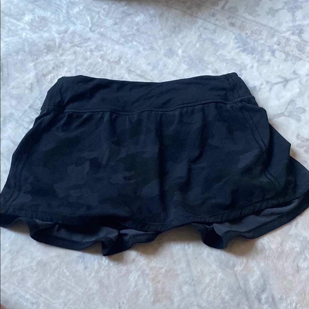 Black Camouflage Athletic Shorts